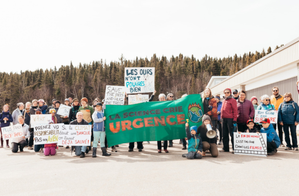 Manifestation à Baie-Comeau