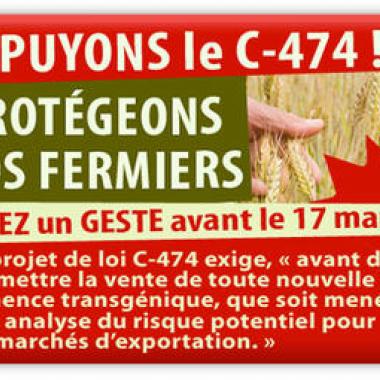 Projet de Loi C-474 battu à Ottawa: Mauvaise nouvelle pour les agriculteurs